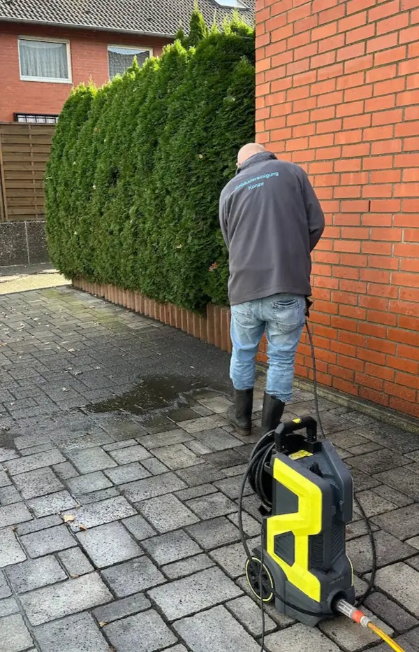 Professionelle Pflasterreinigung mit Hochdruck